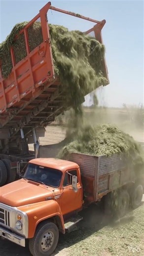 Truck Dumps Massive Load From Above — Perfect Drop! 😱🚛