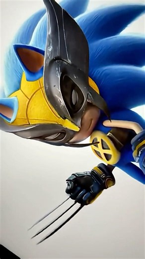 Sonic 3 x Wolverine ⚡️ | Digital Art #procreate
