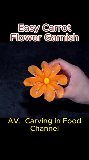 Easy Carrot Flower Making: Vegetable Carving Ideas