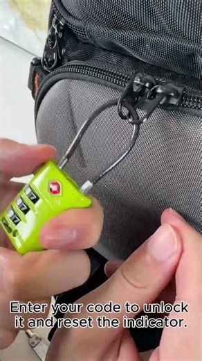 Secure Your Backpack Wherever You Go 🔒 | ANVIL 4-Digit TSA Lock #tsalock #travelsecurity