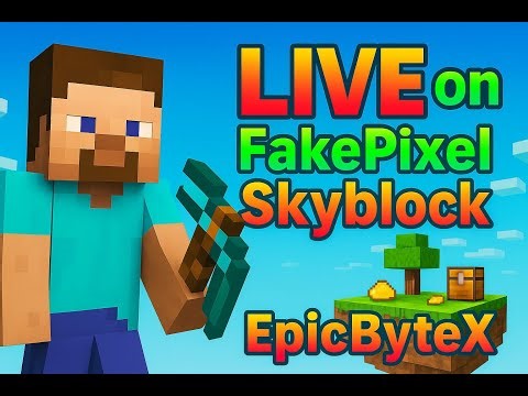 🔥 Skyblock Grinding LIVE! | FakePixel Server | EpicByteX On The Rise 💎
