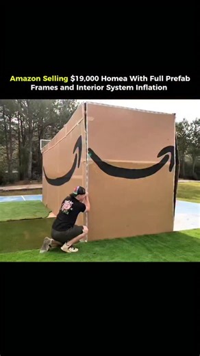 virtialwality on Instagram: "Traditional home prices rise faster than income in many regions. A nineteen thousand dollar prefab home on Amazon enters the market with a steel frame insulation wiring plumbing and simple interior finishes. The package ships in organized sections designed for quick assembly with measured parts. Factory production reduces labor time and waste which helps maintain stable pricing. The model shows a shift toward compact controlled housing with predictable cost and short