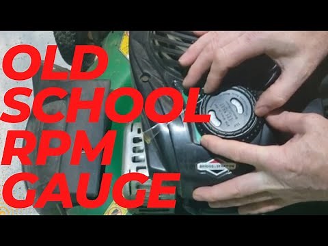How to Check RPM on Small Engines (Old-School Method)