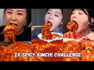 World’s Spiciest Kimchi Challenge 🌶️🔥Mukbang Eating Compilation 🥵