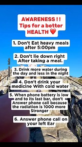 1.5M views · 3.4K reactions | #awareness #healthtips #health #wellness #tips #information #healthyliving #information #AwarenessMatters #healthyliving #everyone #highlights | Dioselle Iniba | Facebook