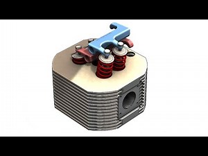 SolidWorks Tutorial # 260: advanced cylinder head with a spark plug