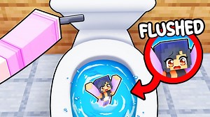 Aphmau got FLUSHED AWAY in Minecraft!