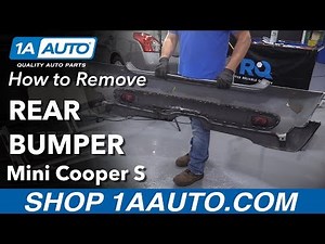 How to Remove Rear Bumper 07-13 Mini Cooper S