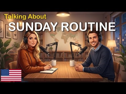 How to Talk About Your Sunday Routine in English | English Conversation Practice