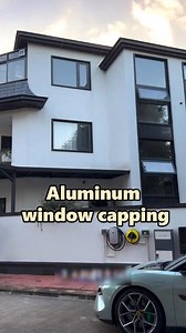 Aluminum alloy capping not only makes the courtyard beautiful but also protects the wall from rain corrosion #aluminumalloycapping #windowdesign #windowdecor #windowframe #aluminumwindows #windowfactory | Tottme Window Door