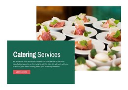 Food catering services  - Website Template by Nicepage