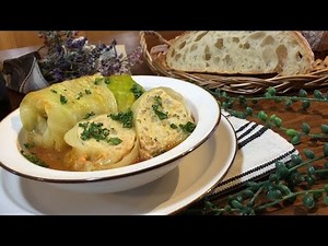 お料理初心者さんにもオススメ！コツあり！留め具、留材なしでできる簡単！鶏ひき肉のロールキャベツの作り方 how to make Stuffed cabbage