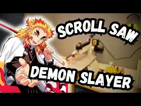LIVE | Demon Slayer Rengoku Scroll Saw Portrait | Handmade Anime Art