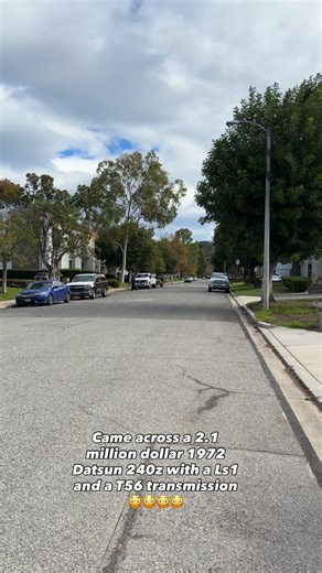 Mr.Gotdamnit Man on Instagram: "Came across a 2.1 million dollar 1972 Datsun 240z with a Ls1 and a T56 transmission 😳😳😳😳 @ssmotorsports_officialpage #mrgotdamnit #datsun240z #ford #ls1"