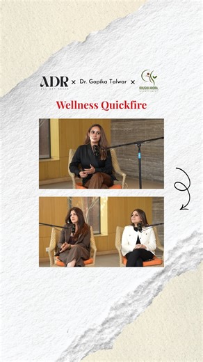 All day reach on Instagram: "Wellness, but make it rapid ⚡🎙️ Our final podcast drop is a wellness rapid-fire — quick questions, honest answers, zero filters. A fun wrap-up with **All Day Reach × **Dr. Gopika Talwar × Khushi Arora, ending the series on a high note. Fast. Insightful. Surprisingly relatable. Save this & follow us for more fun, knowledge-packed content. ✨ (wellness rapidfire, podcast finale, ent x nutrition, holistic health, quick questions, mindful living) #drgopika #khushiarora #