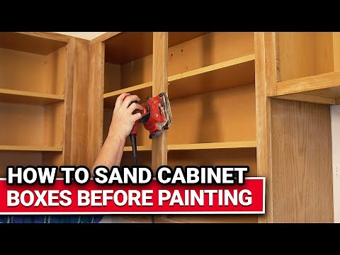 How To Sand Cabinet Boxes Before Painting - Ace Hardware