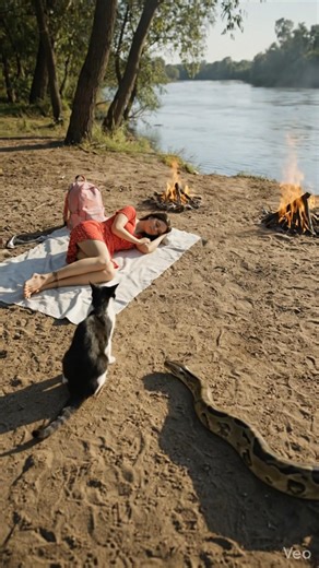 MEU GATO ME SALVOU DE UMA COBRA GIGANTE! 😱🐍 #usa #snake #wildlife #snake ‪@OffTheRecord-iq‬