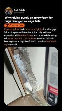 Why Spray Foam Alone Fails Big Door Gaps
