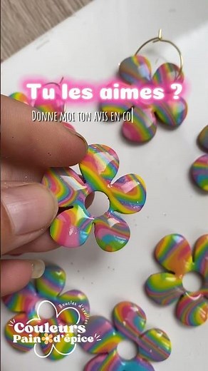 Création de pampilles Reversible en argile polymère - pâte Fimo ❤️🌈 #fimo