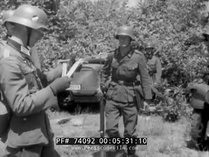 WWII German Army/Pioneers Egineers Building A Ponton Bridge