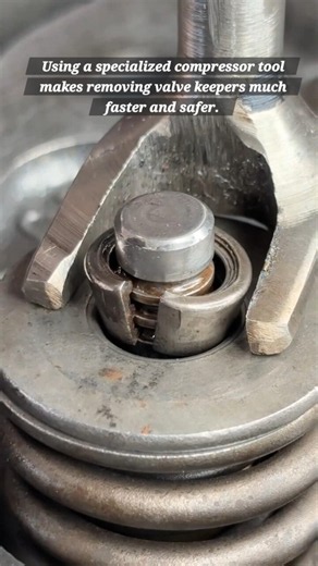 Efficiently Removing Engine Valve Keepers