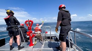 Holland Department of Public Safety - Fire Services was one of several agencies to take part in a unique safety training with the U.S. Coast Guard Air Station Traverse City hosted at the West Michigan Regional Airport - working together for the community's safety. #miholland #safetytraining #coastguard #aviationsafety | City Of Holland, Michigan - City Hall