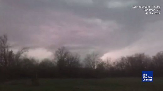31K views · 1K reactions | Startling video shows what appears to be a tornado in the distance from a rural location in Goodman, Missouri | The Weather Channel | Facebook