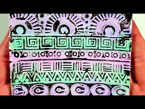 polymer clay veneer tutorial FIMO geometric pattern Day 13 DIY