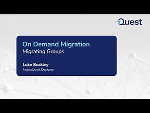 Migrating Groups in On Demand Migration