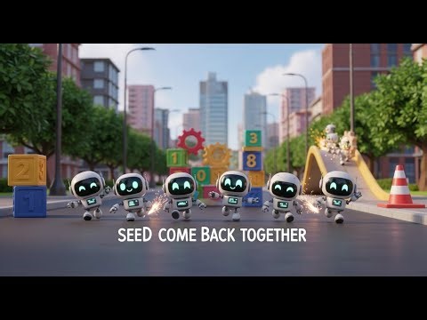 Five Little Robots on the Run | Fun Counting & Adventure Song for Kids | Nursery Rhymes & Songs