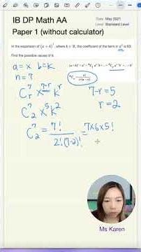 IB Math SL | Binomial Theorem Explained Step-by-Step