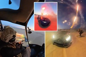 Popular YouTuber Alex Choi charged after rigging helicopter to shoot fireworks at Lamborghini in California desert