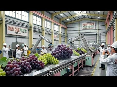 Inside Sweets Factory From Grape Vineyard to Juice Production Line — How Grape Juice Is Made