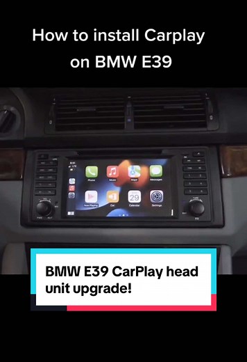 Upgrade BMW E39 with CarPlay Head Unit Installation
