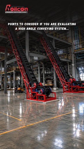 At 75° inclination, gravity is working against your conveyor every second.