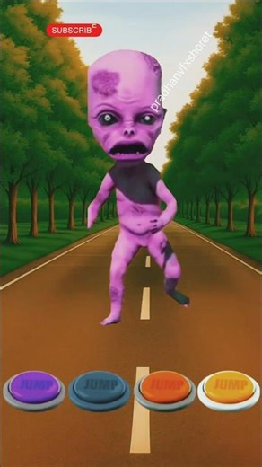 I jumped Button Alien, big monster pacman #vfx #vfxworld #youtubeshorts