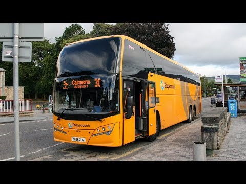 Stagecoach North Scotland 30 service from Aviemore to Cairngorm : Full route visual