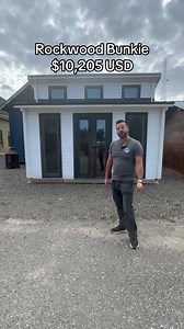 The Rockwood Bunkie is $10,205 USD or $12,995 CAD. If you want to check out our other models visit Bunkielife.com #logcabin #fyp #extraspace #guesthouse #sheshed #viral #tour | Bunkie Life