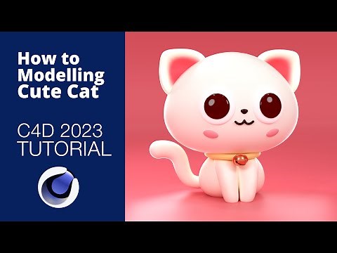 Cute 3D Cat - Character Modelling in Cinema 4D Tutorial
