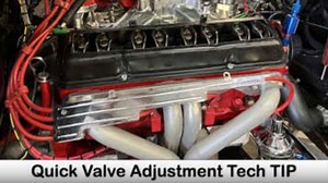 Speedy Valve Adjustment on SBC Powered 1932 Ford Coupe With Dave at Chucks Speed Phoenix AZ