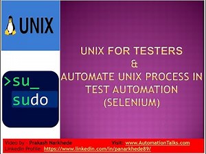 Unix for testers course - Introduction