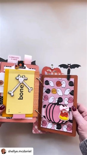@shellye.mcdaniel created this lovely vintage Halloween Album! 🐈‍⬛ We think this is such a great way to use ephemera, scrappy supplies and vintage treasures to create a fantastic custom piece!! ⭐️ Find Shellye on instagram, and check out her amazing work! 👉 https://www.instagram.com/shellye.mcdaniel?igsh=MTA2ZHZvZm01bmY1Yg== #minialbum #papercrafting #papercrafts #scrapbooking #halloweendiecut #vintagehalloween #vintagehalloweendiecuts #whatnotshow #misskatecuttables #vintageephemera #hallowee