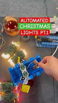 Automated Smart Christmas Lights Pt.1! #automation #science #electronics #christmas #diy