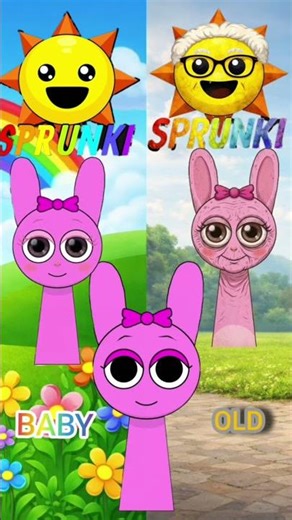 Baby vs Old Sprunki 👶👴 Split Screen Beat Battle | Who is Better?#sprunki #incredibox#shorts