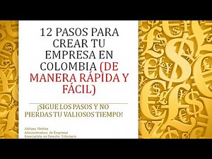 🔴📣12 Pasos Para CREAR EMPRESA En Colombia | FÁCIL & RÁPIDO + TIPS👍🔴