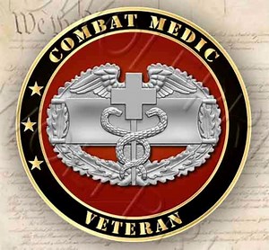 Combat Medic Veteran Badge 4" Round Sticker USA Army Military Patriotic Decal - Etsy