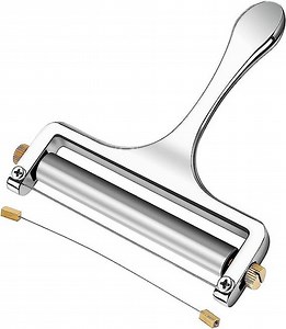 Stainless Steel Cheese Slicer, Heavy Duty Adjustable Thickness Wire Cheese Cutter Perfectly for Kitchen Cooking Topulars