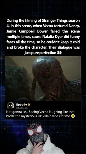 During the filming of Stranger Things season 4 (2022), Vecna couldn't hold