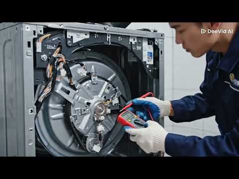 LG washing machine. Error code LE