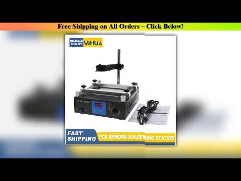 YIHUA 853A SMD BGA Rework ering Station Preheating Deering Welding Tools PCB Holder Rework ering